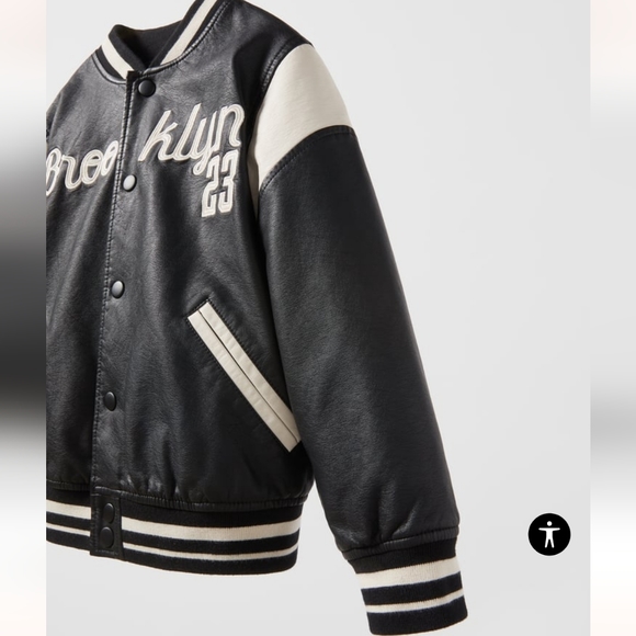 ❌️SOLD❌️ZARA KIDS FAUX LEATHER BOMBER JACKET SIZE 6 - Picture 5 of 8